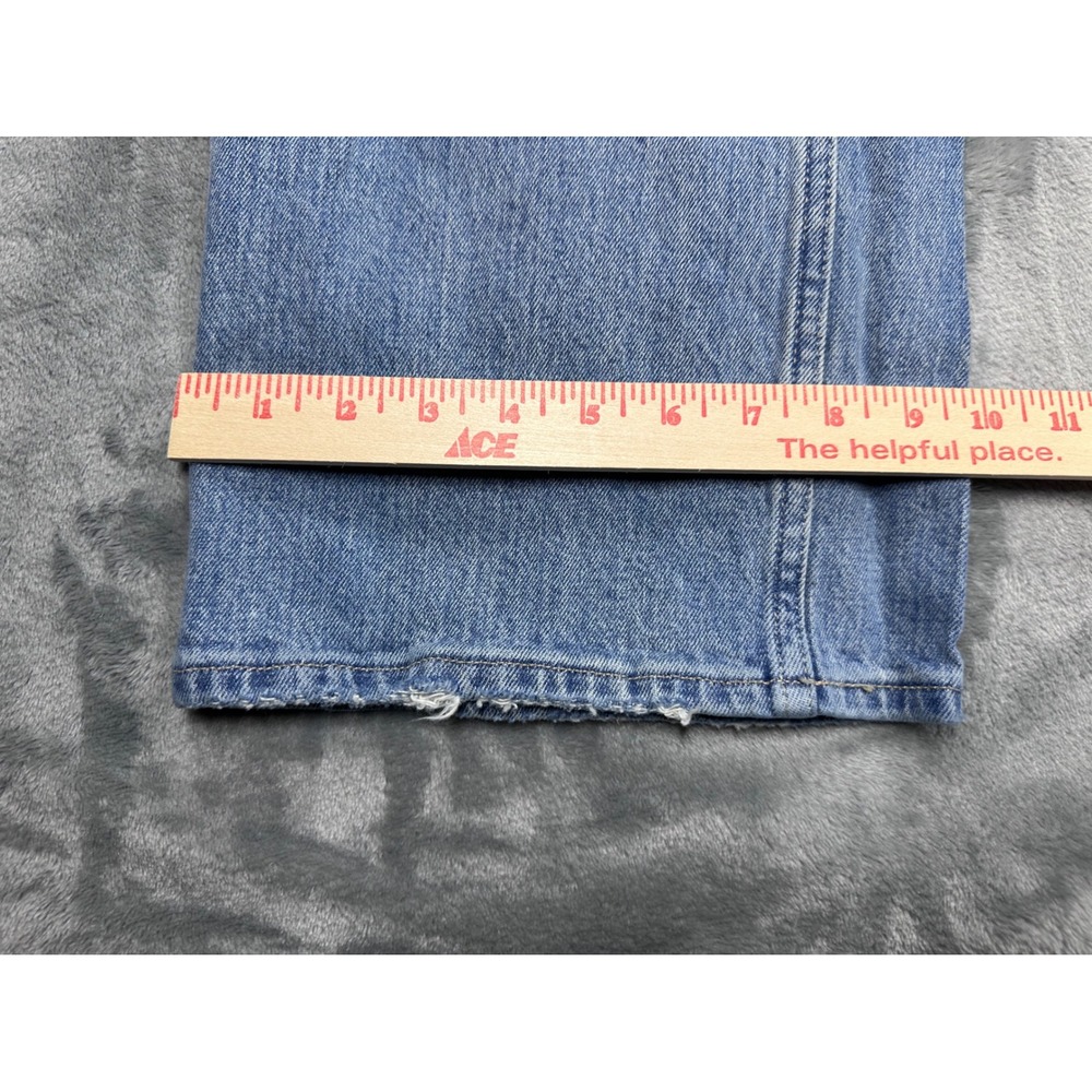 Abercrombie & Fitch Curve Love High Rise 90s Relaxed Patchwork Jeans Blue 31 - Picture 2 of 11
